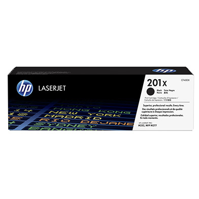 Genuine HP 201X High Capacity Black Toner Cartridge (2,800 Pages)